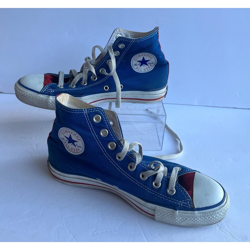 Converse Chuck Taylor All Star High Top Blue Red Men 7 Women 9